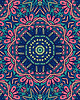 sukienki midi damskie Sukienka ISABELLA - KOLOROWA MANDALA 4 6