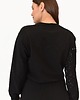 bluza bez kaptura damska Bluza Happy czarna malowana 2