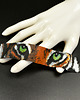bransoletki ze szkła Eye of the Tiger I, wyplatana bransoleta, beading 3