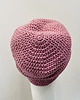 czapki damskie Czapka całoroczna przejściowa cienka bawełna s/m brudny róż 4