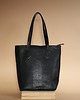 torby na ramię Skórzany shopper Simple Tote czarny pyton 1