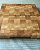 deski do krojenia i tace Dębowa deska do krojenia w stylu End Grain. Sztorcowy blok do krojenia. 2