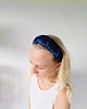 opaski do włosów Jedwabna opaska do włosów opaska na włosy tajemnicza noc SILK RUFFLE 2