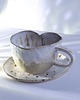 kubki Kubek Ceramiczny w Kształcie Serca w kolorze CAPPUCCINO 1