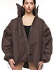 kurtki damskie Kurtka typu bomber oversize praline 7