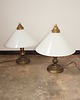 lampy stołowe Para lamp nocnych z lat 70. 8