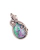 wisiory Zoisyt z rubinem wisiorek wire wrapping 7