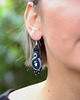 kolczyki soutache Ronja 6 - kolczyki z sutaszu, srebro 4