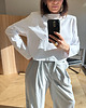 t-shirt damskie Longsleeve Mood short white 7