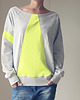 bluza bez kaptura damska Lekka Raglan Trójkąt Fluo 1