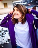 bluza z kapturem damska Bluza rozpinana Luzak Fioletowy 1
