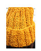 czapki damskie Czapka  beanie z wełną kolor żółty 7