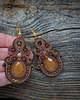 kolczyki soutache Zamówienie Pani Agnieszki- czekoladowe kolczyki 2