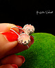 kolczyki z kamieniami Kolczyki Lea - Rose Quartz - Chalcedon Srebro 2
