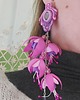 kolczyki soutache Kolczyki długie "Fuksja" 1