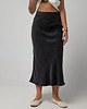 spódnice midi Czarna spódnica tulipan, DEEP BLACK 2