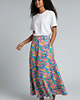 spódnice midi Spódnica Purosza kwiatowy wzór midi kieszenie rozmiar L 4
