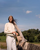 szale damskie Silk and mohair wrap wine 3