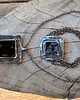 bransoletki wire wrapping bransoletka czarny kwadrat 5