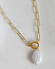 złote naszyjniki Naszyjnik Pearl Chain 2
