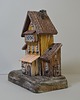 figurki i rzeźby Ręcznie robiony drewniany domek dekoracyjny, oryginalna ozdoba do domu 6