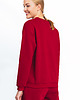 bluza bez kaptura damska Bluza Dresowa Czułość Czerwień 2