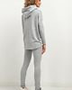 bluza z kapturem damska Luźna bluza z kapturem T380, jasnoszara 2