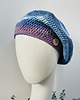 czapki damskie Wiosenny beret damski z antenką ręcznie robiony bawełna one size 6