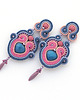 kolczyki soutache Wrzosowa jesień 2 2