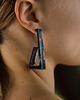 kolczyki srebrne Kolczyki srebrne Trapeze w kolorze Chill Blue 1