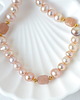korale Naszyjnik z kamieni naturalnych: kamień słoneczny, perły naturalne 2