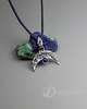 wisiory Mini lunula - srebro i lapis lazuli 6