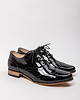 półbuty damskie Skórzane półbuty jazzówki Zapato model 246 czarny lakier 1