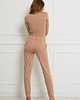 bluzki z długim rękawem damskie BLUZKA z półgolfem - Tencel - camel 2