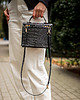 torby na ramię Kuferek Trunkette Croco Dark Cherry 6