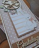 kartki scrapbooking Kartka z okazji narodzin córeczki (w pudełku) 1