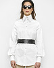 koszule damskie  Biała koszula Klara z dużym kołnierzem 1