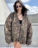 kurtki damskie Kurtka typu bomber oversize collar camo 7