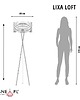 lampy podłogowe Czarna loftowa lampa podłogowa do salonu LIXA LOFT w kolorze czarnym 2