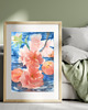 obrazy Akwarela Nektarynki na tafli wody oryginalny obraz 300g 23x30 cm 1