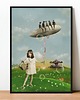 plakaty Plakat Fine Art giclee kolaż NIEDZIELA W LUNAPARKU 1