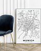 plakaty Plakat Monachium mapa 3