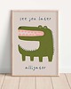 obrazy i plakaty do pokoju dziecięcego Plakat Aligator - Plakaty Na Ścianę Dla Dzieci 1