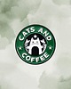 przypinki Przypinka metalowa, pin CATS&COFFE 1