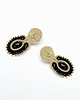 kolczyki soutache Kolczyki czarno złote sutasz 1