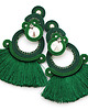 kolczyki soutache Szmaragdowe eleganckie kolczyk 4