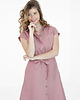 sukienki midi damskie Lniana Sukienka MARIGOLD dusty pink 3