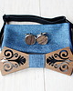muszki i krawaty Zestaw z drewnianą muszką FOLK denim blue 1