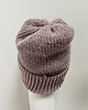 czapki damskie Czapka beanie z wywinięciem uniwersalna ręcznie robiona 3