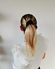 gumki do włosów Gumka jedwabna, scrunchie, frotka black orchid MIDI 2